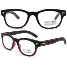 2015 New Design Leather Temples Optical Eyewear (BJ12-037)